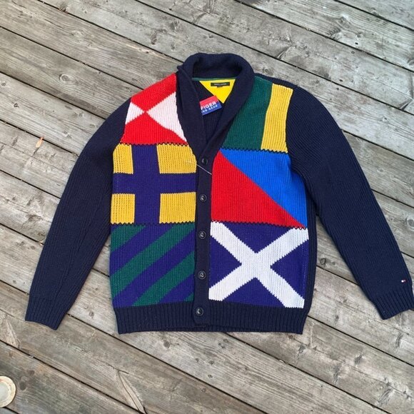 BRAND NEW Tommy Hilfiger Wool Cardigan Sweater XXL - Picture 10 of 13